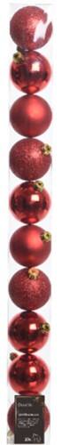 DECORIS Bruchsichere Christbaumkugel Rot 6 cm 10 Stück