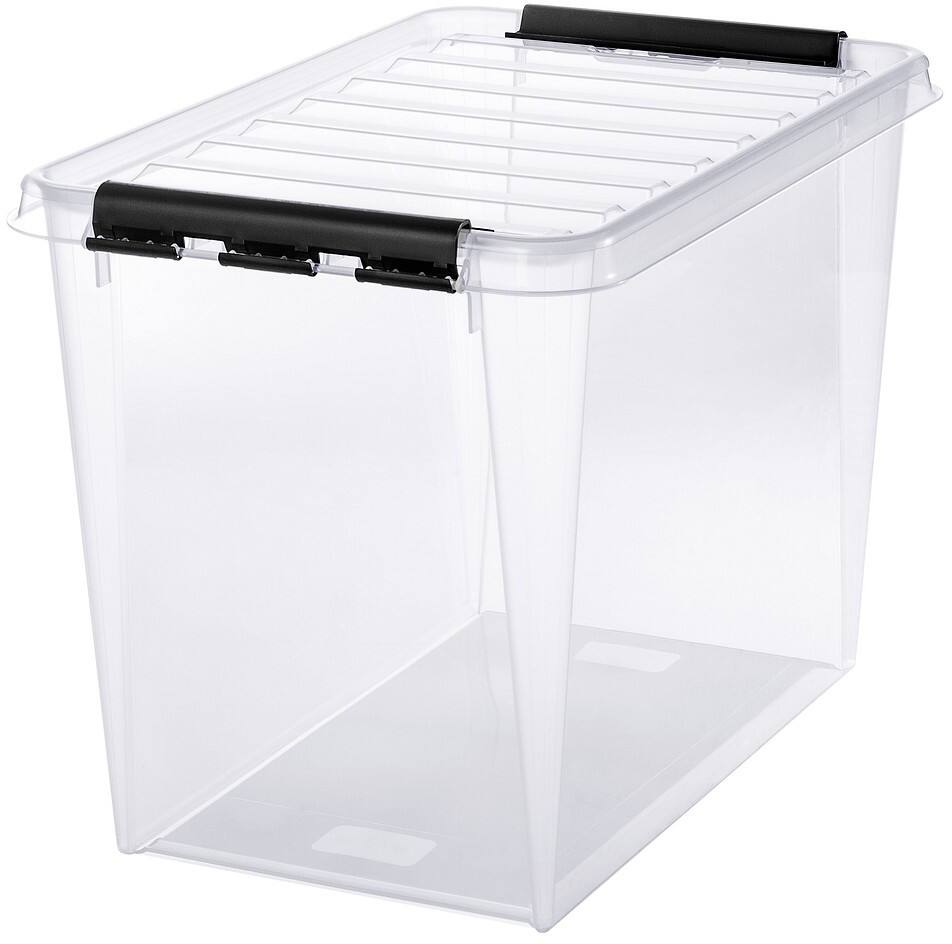 SmartStore Classic Polypropylen Aufbewahrungsbox 66 L mit Deckel 39 x 59 x 43 cm 3 Stück