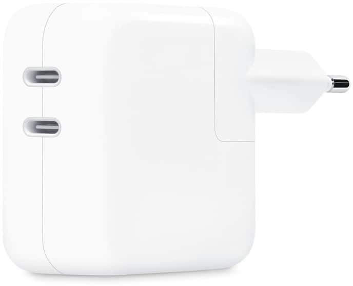 Apple 140-W- Dual USB-C-Ladegerät Weiß MW2K3ZM/A