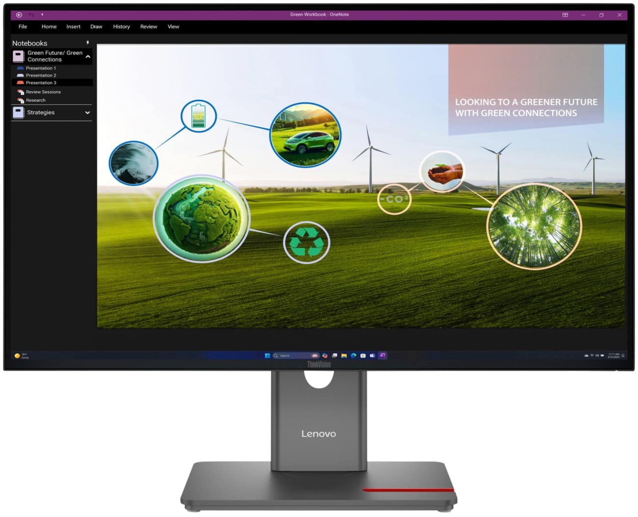 Lenovo ThinkVision P24QD-40-30 27-Zoll-Monitor Quad-HD LED IPS 6 ms 64A7GAT6EU