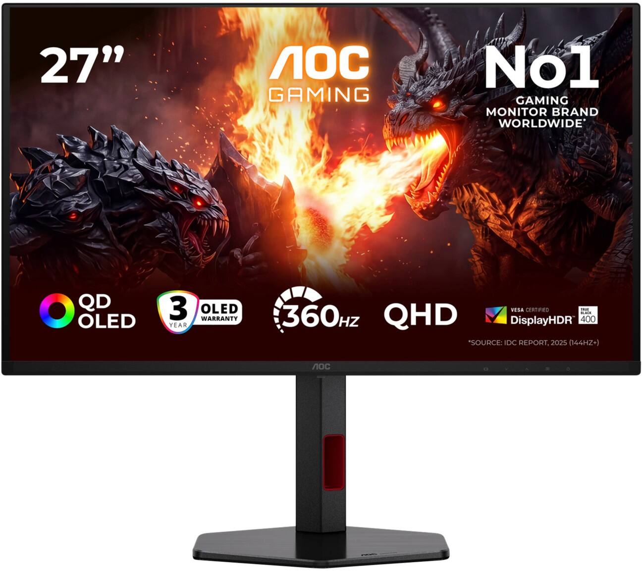 AOC G4 Q27G4SDR 26,5-Zoll-Monitor Quad HD QD OLED 0.03 ms Q27G4SDR