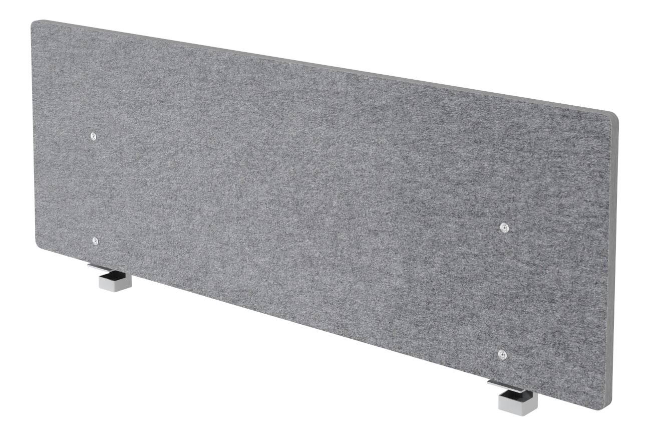 Hammerbacher Akustik-Trennwand Fleece Grau 1.395 × 50 × 500 mm