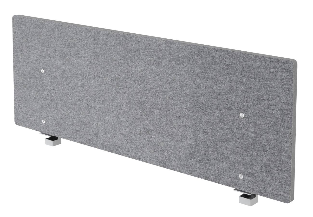 Hammerbacher Akustik-Trennwand Fleece Grau 1.395 × 50 × 500 mm