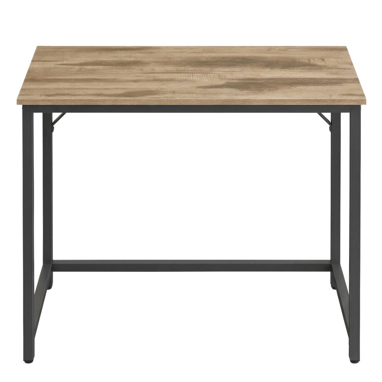 VASAGLE Computer-Schreibtisch Rechteckig  Karamellbraun4 Metallbeine 1.000 (B) x 500 (T) x 760 (H) mm Spanplatte, Stahl