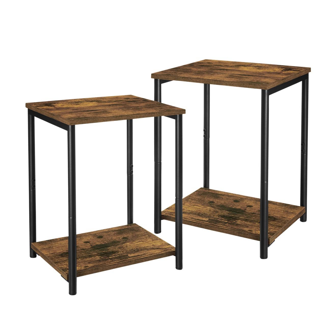 WOHNLING Beistelltisch Braun 385 x 300 x 500 mm 2 Stück