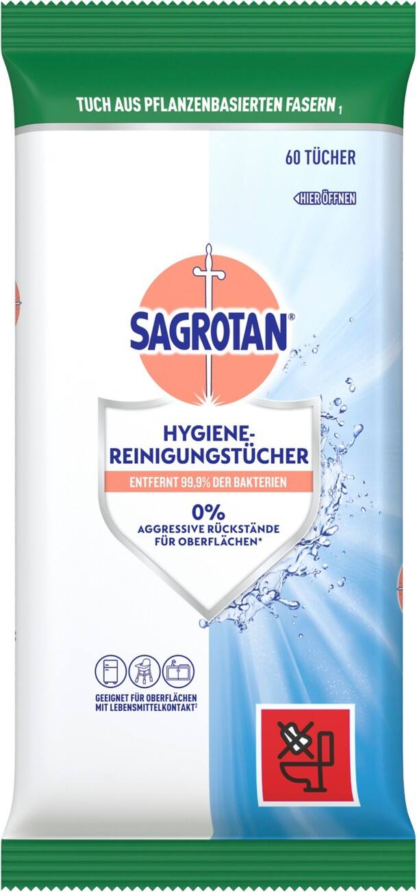 Sagrotan Hygiene Reinigungstücher 60er-Pack