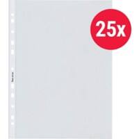 Bene Prospekthüllen DIN A4 Matt Transparent 80 Mikron PP (Polypropylen) Öffnung Oben 11 Löcher 25 Stück