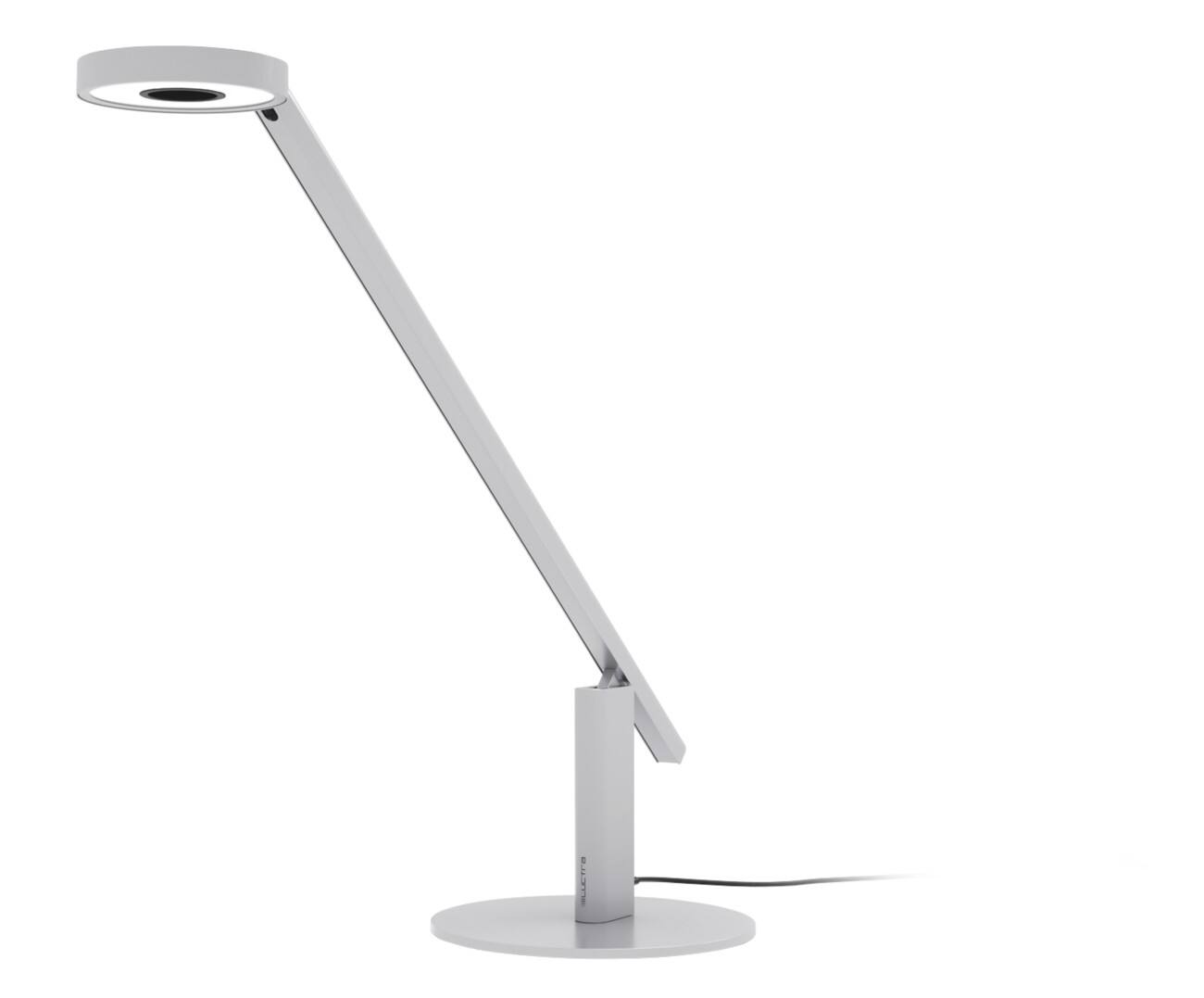 LUCTRA Schreibtischlampe fest eingebautes LED-Modul Silber Metallic AC 210 x 730 x 620 mm