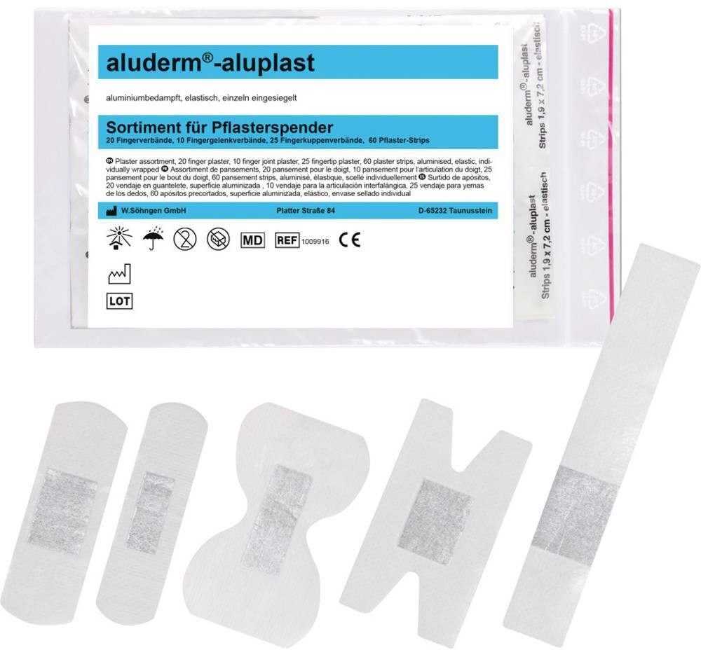 ALUDERM aluplast Pflaster-Nachfüllpack 1009916 22 x 0,6 x 16 cm 115 Stück