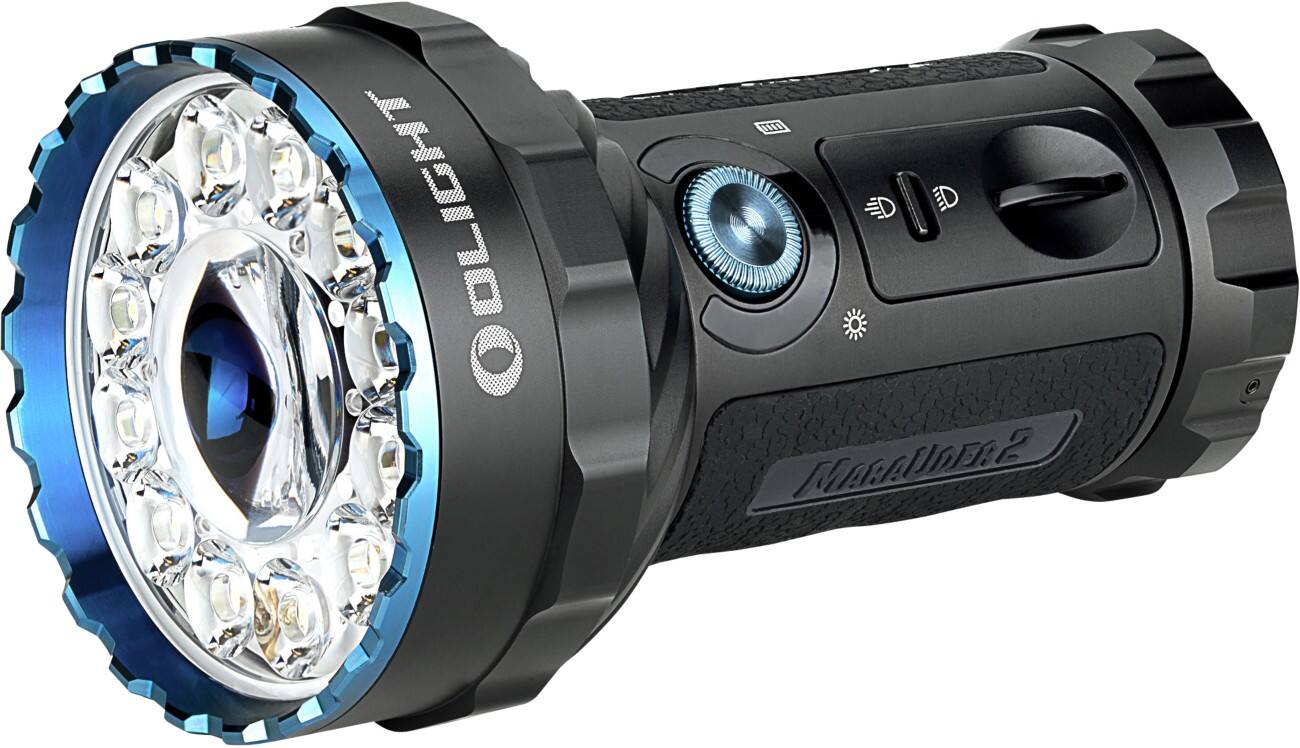 Olight Marauder 2 Taschenlampe mit 14.000 Lumen und Powerbank Schwarz