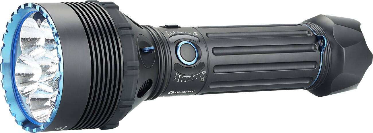 Olight Warrior X9R Taktische Taschenlampe mit 25000 Lumen Schwarz