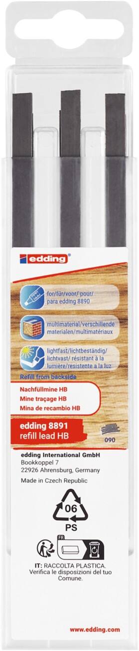 edding Bleistiftminen Graphit 8891 6 Stück