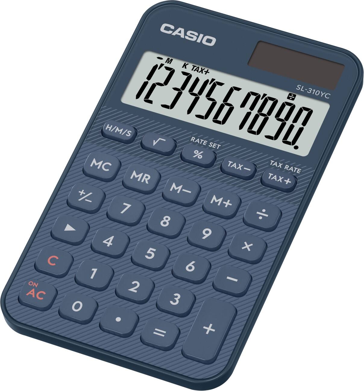Casio Colorful Taschenrechner mit 10-stelligem Display Marineblau SL-310YC-NY