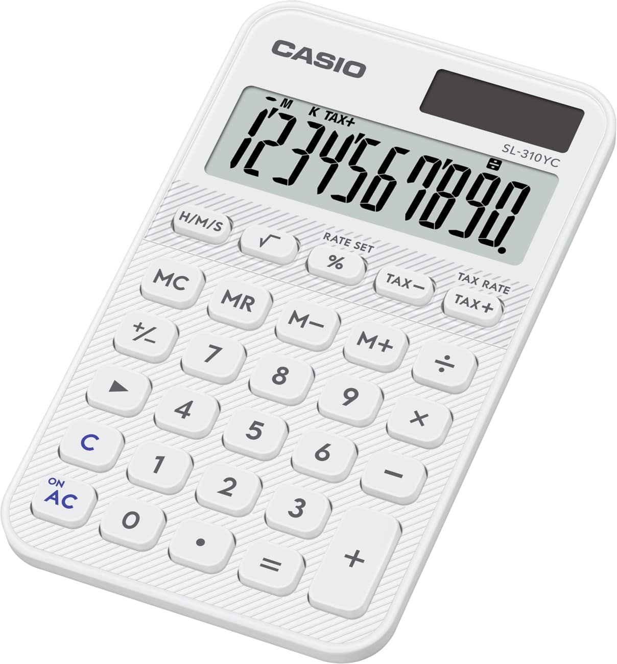 Casio Colorful Taschenrechner mit 10-stelligem Display Weiß SL-310YC-WE