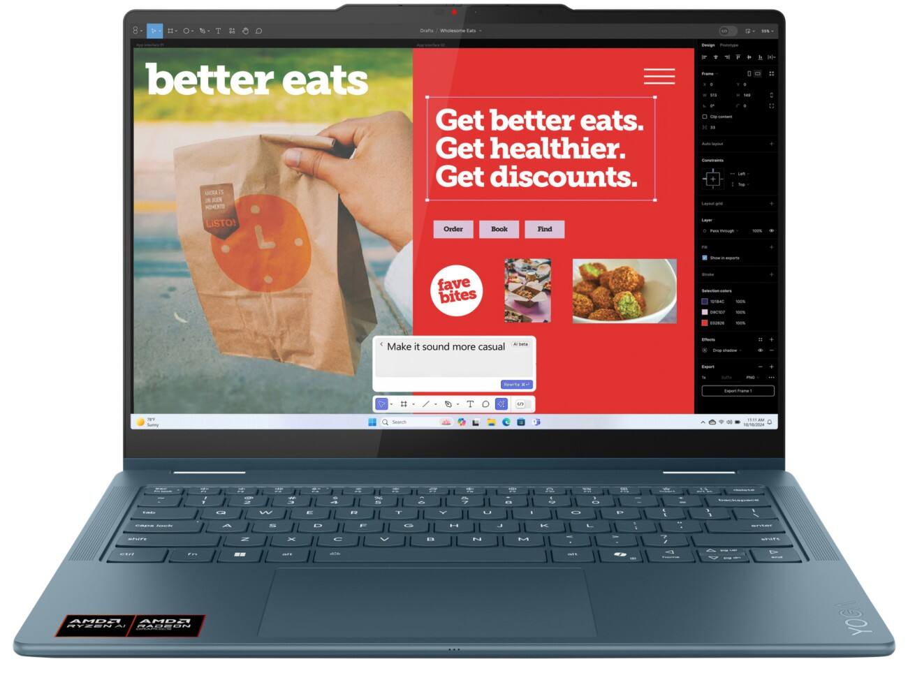 Lenovo Yoga 7 Laptop 35,6 cm (14") 340 2 GHz 16 GB AMD Radeon 840M Windows 11 Home