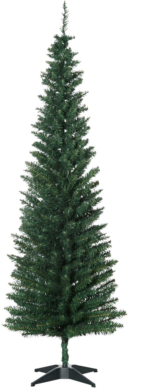 HOMCOM Künstlicher Weihnachtsbaum Schmal Grün 180 cm