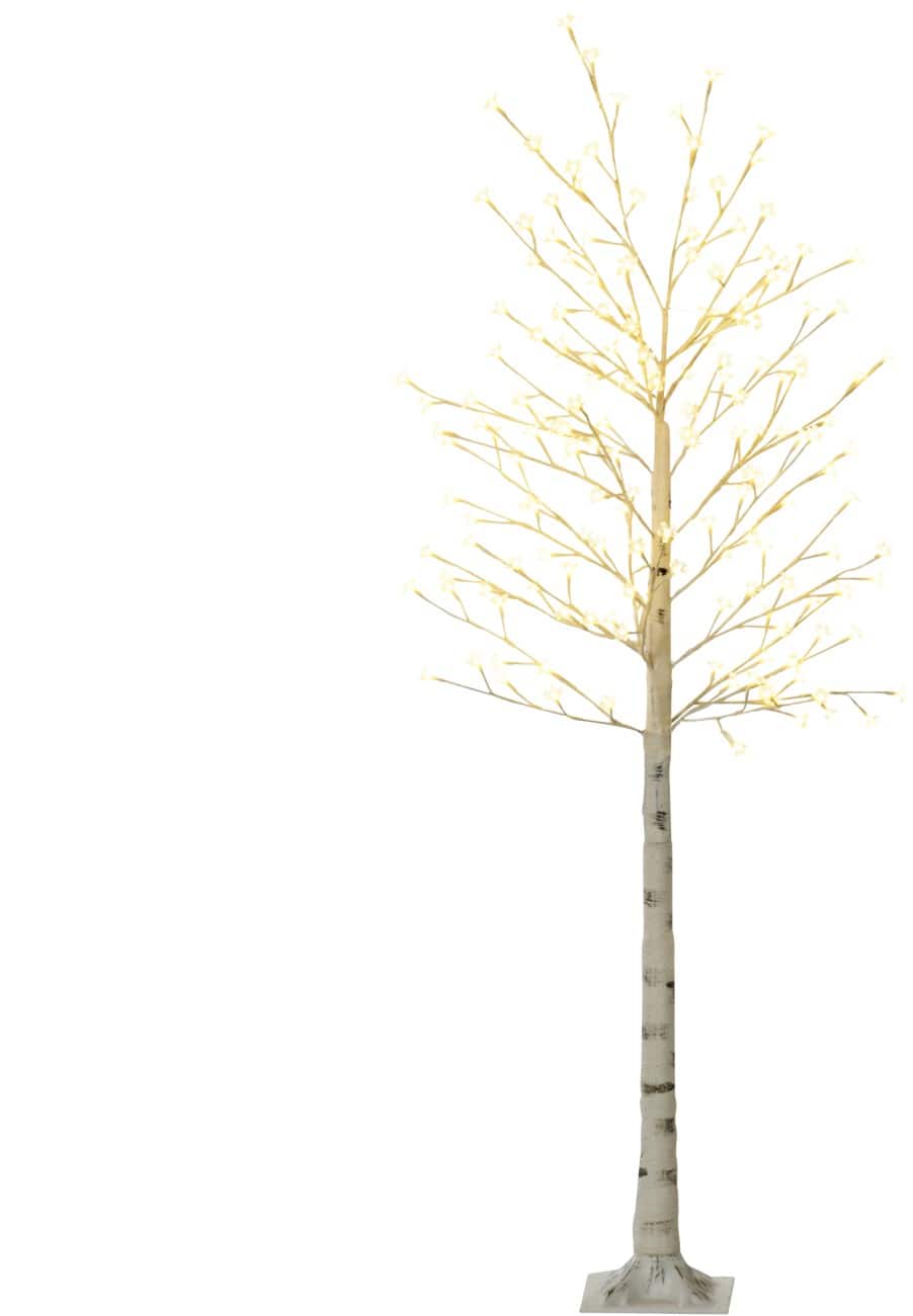 HOMCOM LED-Lichterbaum Kirsche Weiß 180 cm