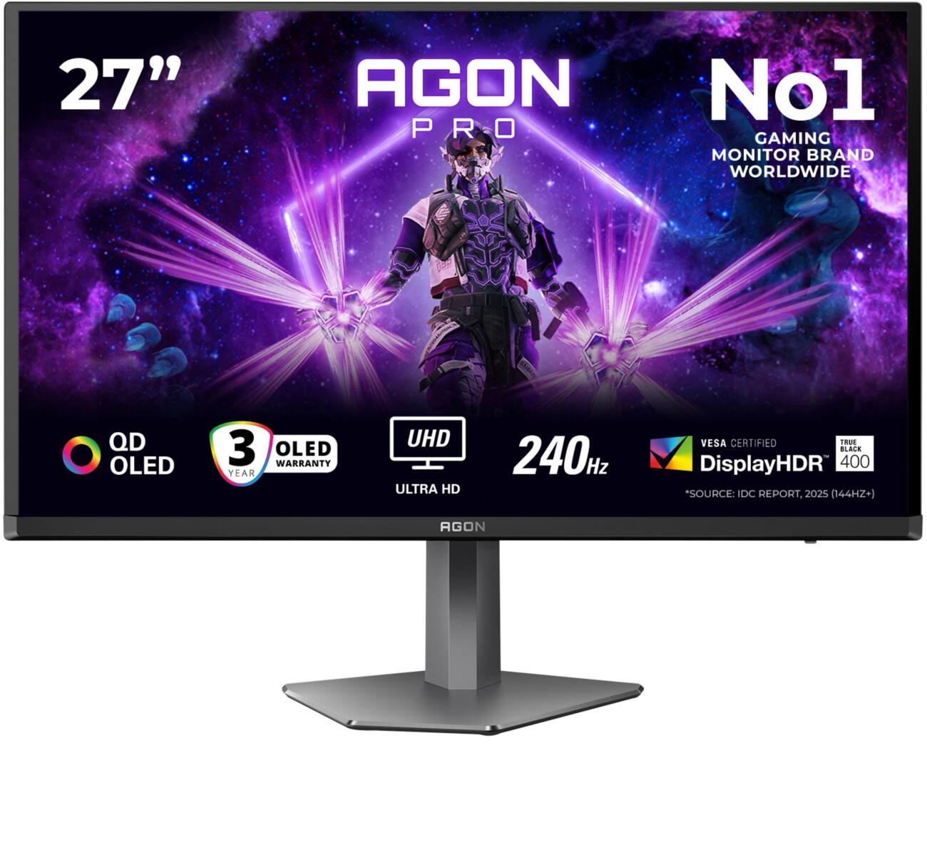 AOC G2 AG276UZD 26,5-Zoll-Monitor 4K Ultra HD OLED 0.03 ms AG276UZD