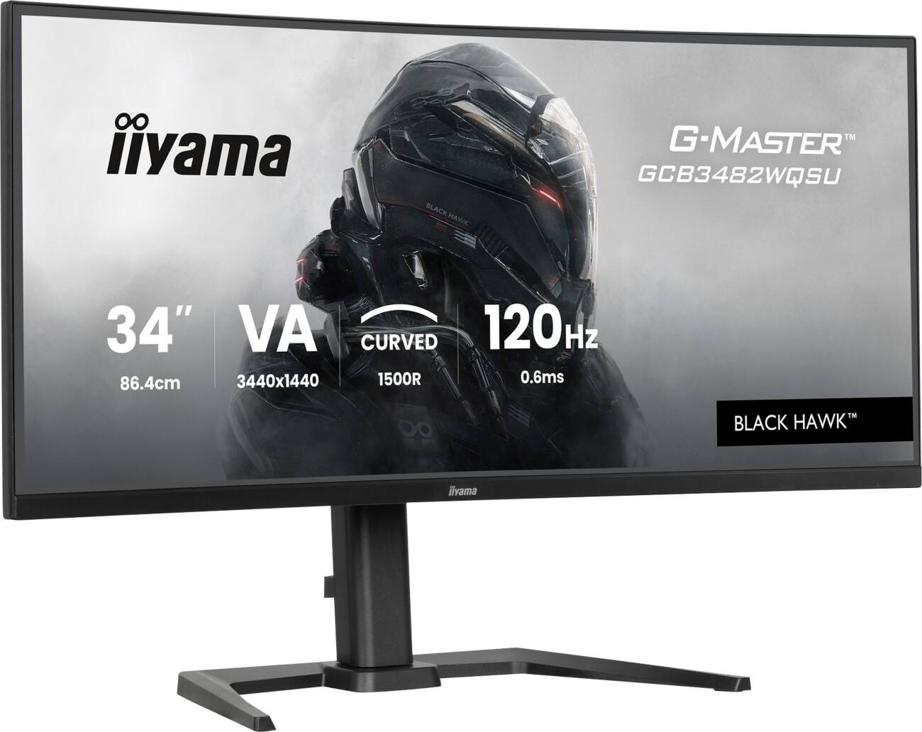 iiyama GCB GCB3482WQSU-B1 34-Zoll-Curved UltraWide Monitor Quad HD LED VA 0.6 ms GCB3482WQSU-B1