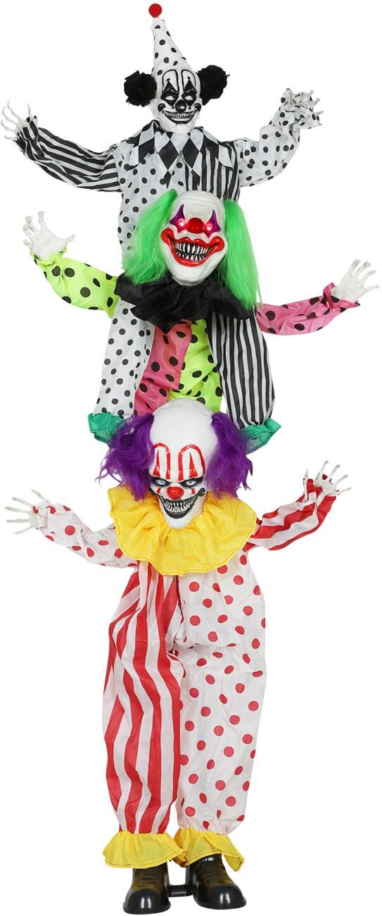 OutSunny Clown Halloween-Deko PL (Polyester) Mehrfarbig 40 L x 35 B x 180 H cm