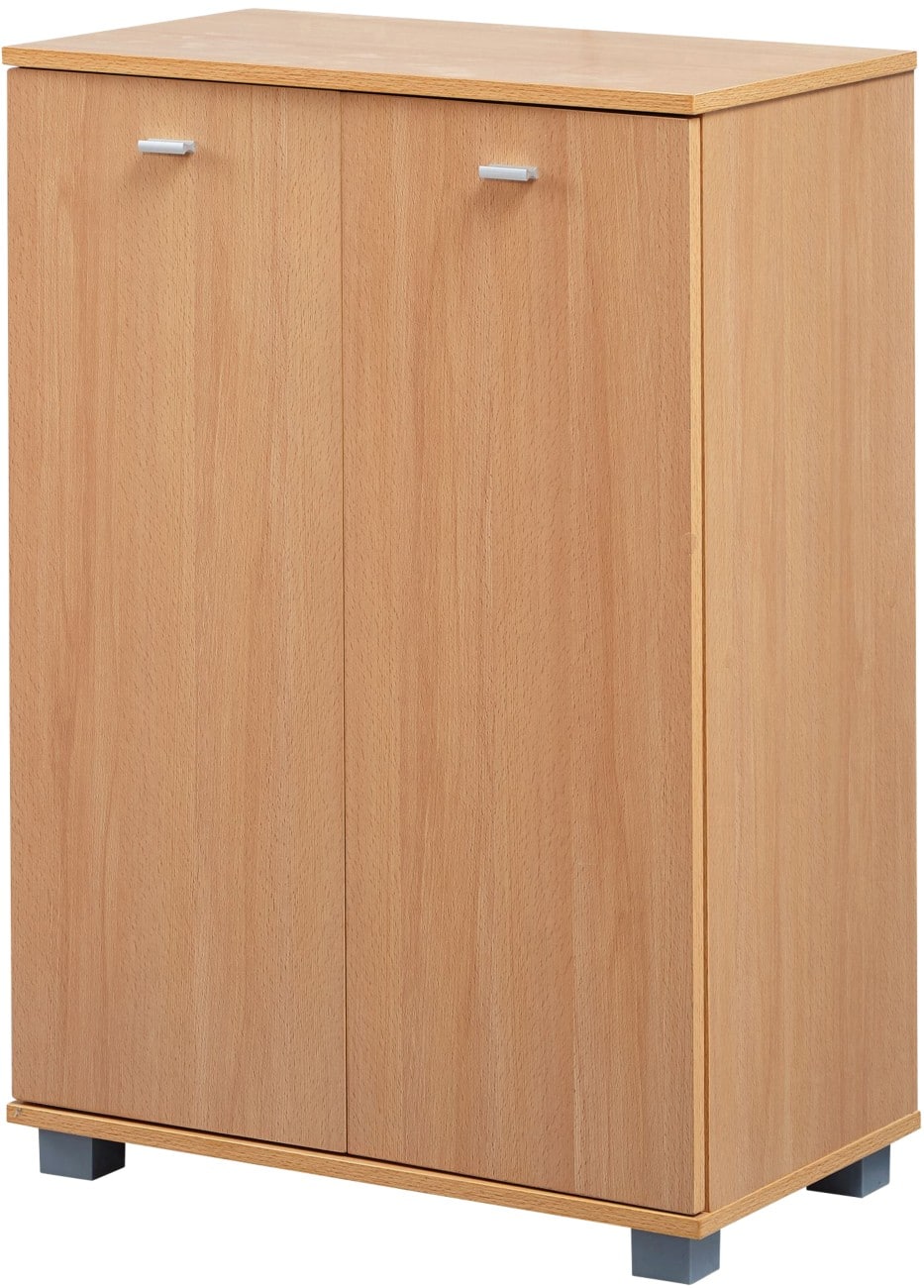 WOHNLING Schuhschrank Laminierte Spanplatte Board 2 Tür