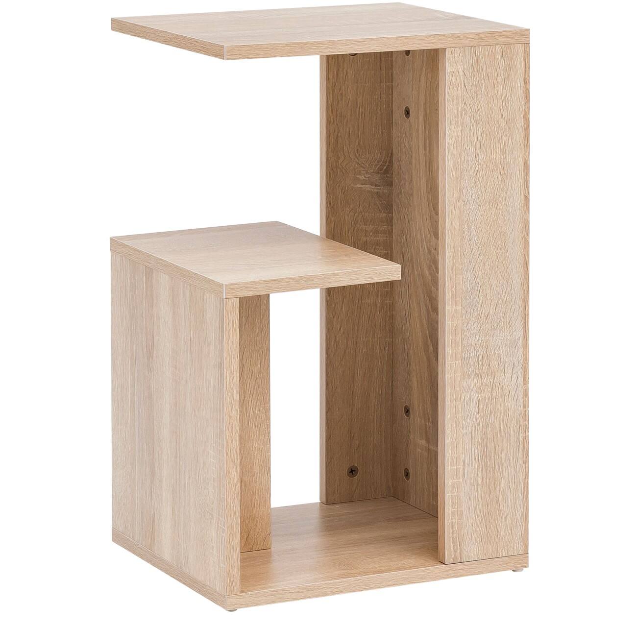 WOHNLING Beistelltisch Grau 350 x 300 x 610 mm