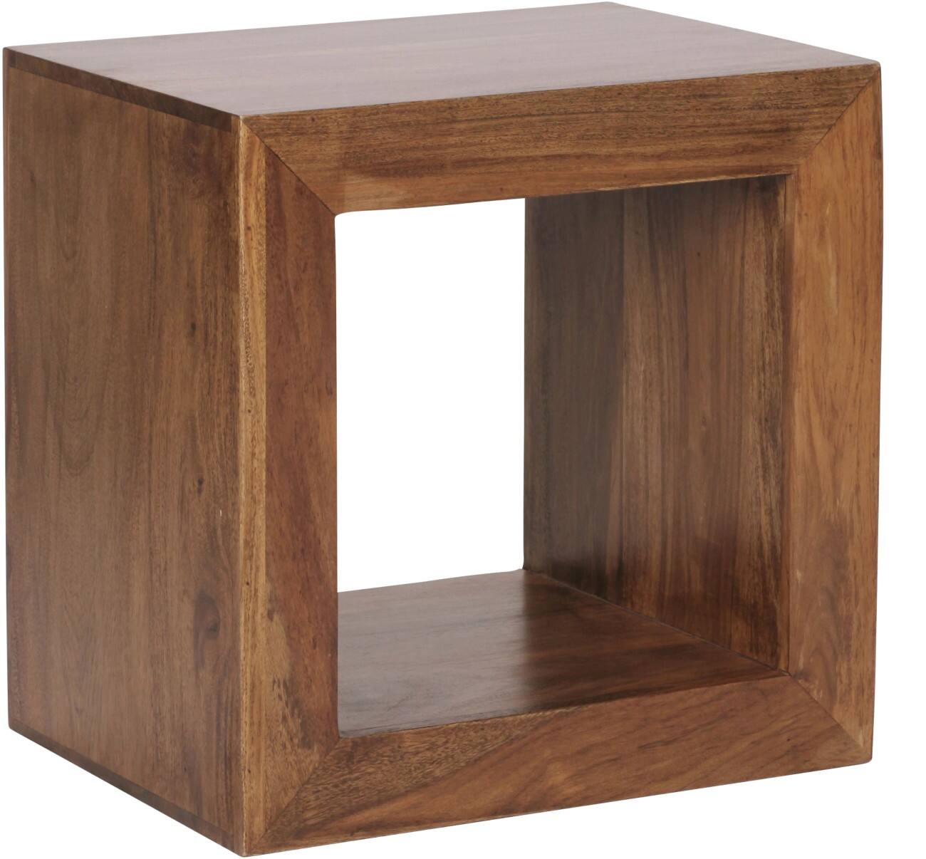 WOHNLING Massives Sheeshamholz Fachboden 0 440 x 330 x 440 mm Braun Sheesham