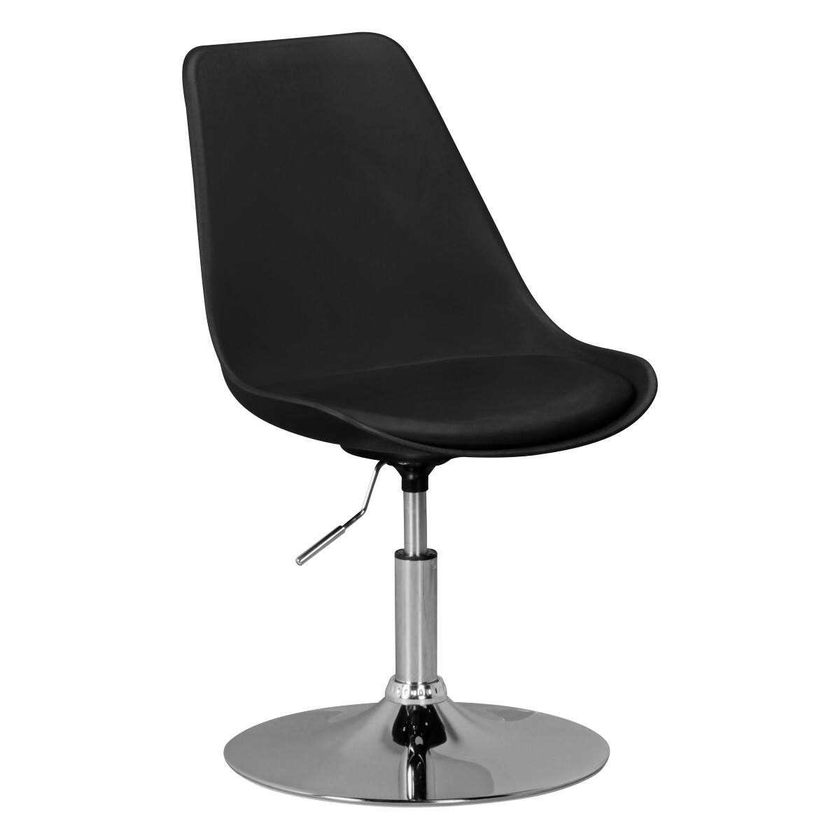 AMSTYLE Besucherstuhl Kunststoff Modern Schwarz SPM2.004