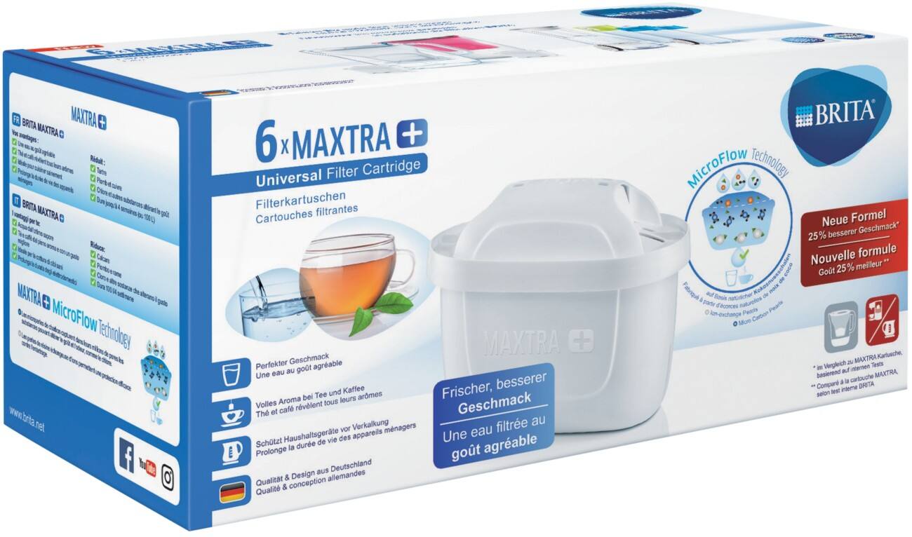 BRITA Filterkartuschen MAXTRA+ Weiß 6 Stück