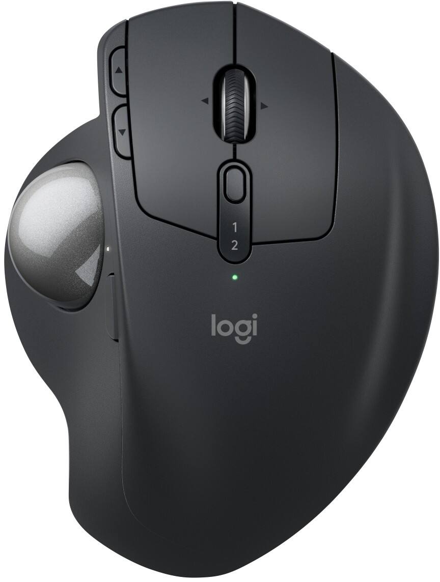 Logitech MX Ergo S Kabellose Maus 2048 DPI Graphit 910-007260
