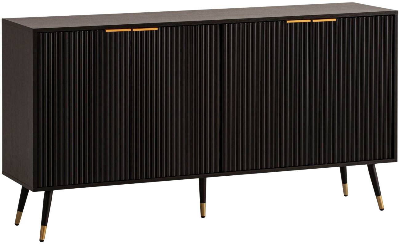 WOHNLING Sideboard Spanplatte 4 Türen