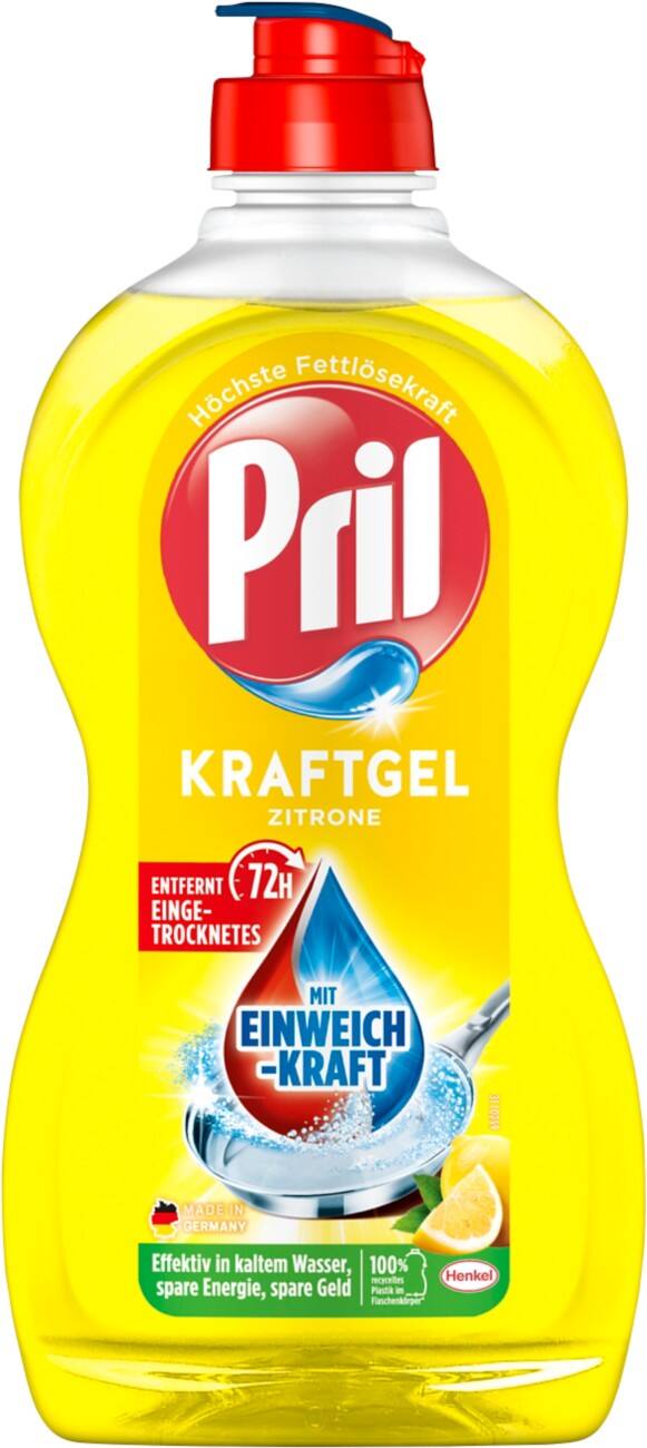 Pril Geschirrspülmittel Kraftgel Zitrone Flüssig 450 ml