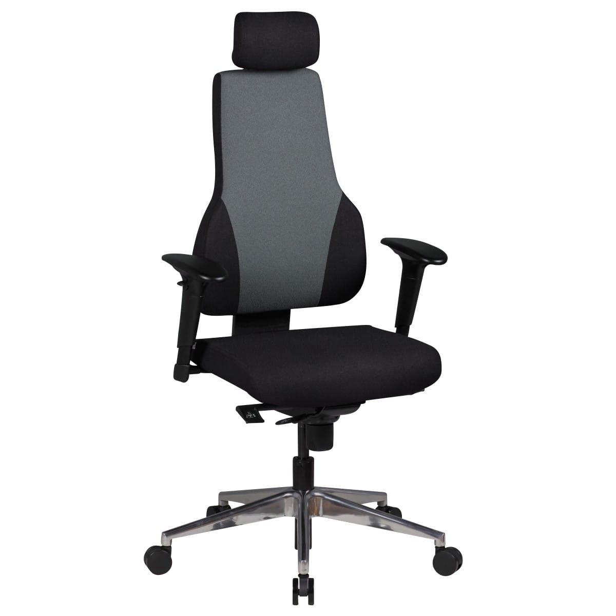 AMSTYLE Drehstuhl Synchro Wippmechanik Schwarz 120 kg 630 x 630 x 1,490 mm
