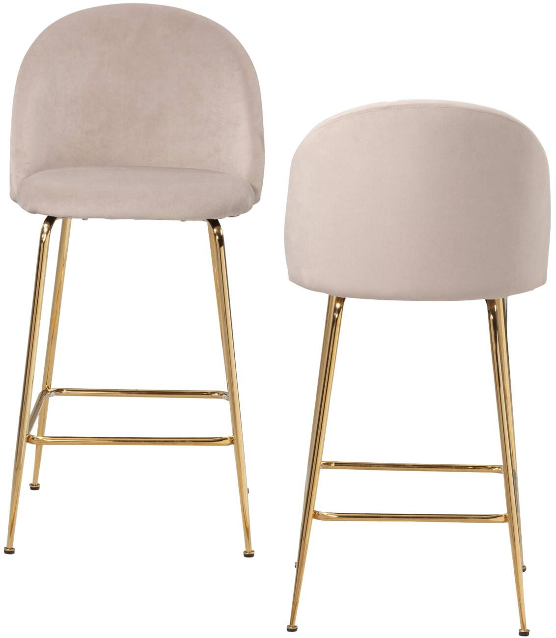 WOHNLING Barhocker Beige 50 x 50 x 102 cm