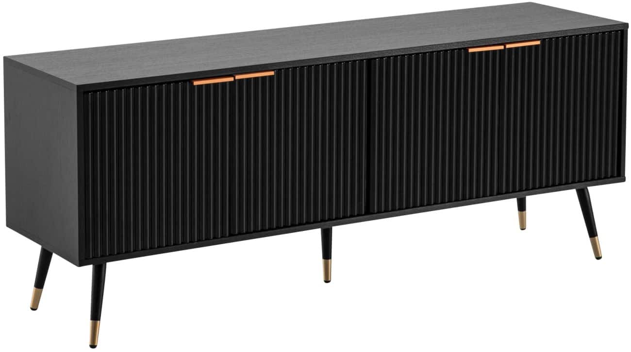 WOHNLING Sideboard Spanplatte 4 Türen