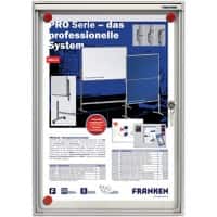 FRANKEN Valueline A4 Abschließbarer Schaukasten Wandmontage Silber Nicht klebend 28 (B) x 3 (T) x 37 (H) cm