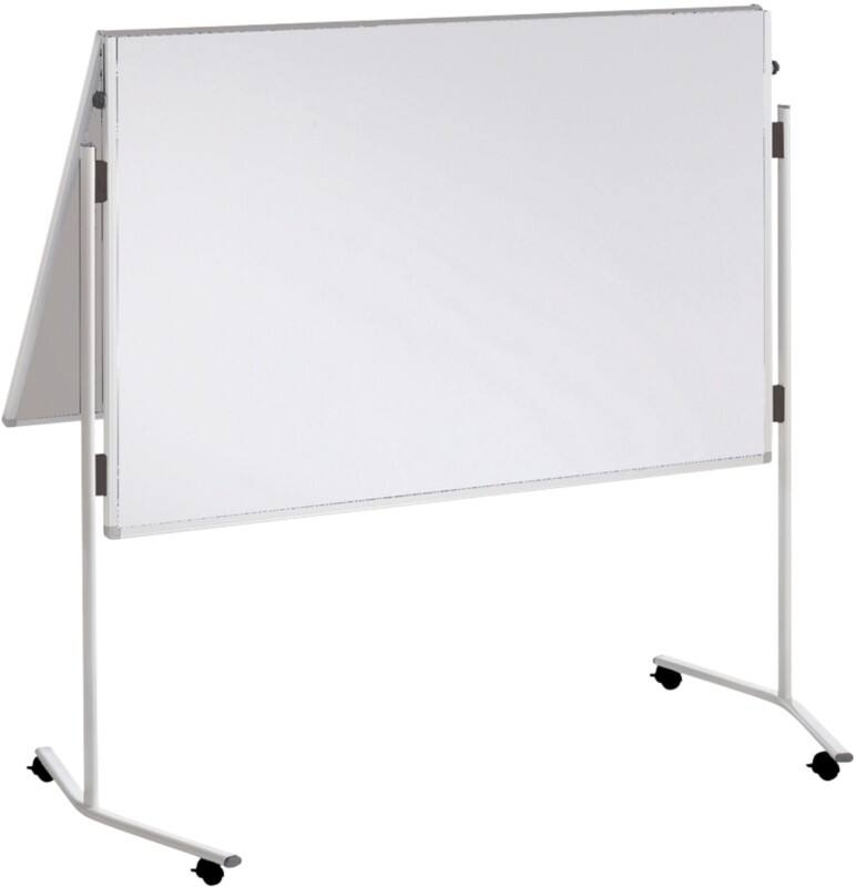 FRANKEN Premiumline Klappbares Whiteboard Freistehend Nicht Magnetisch Melamin Doppelt 128 (B) x 195 (H) cm
