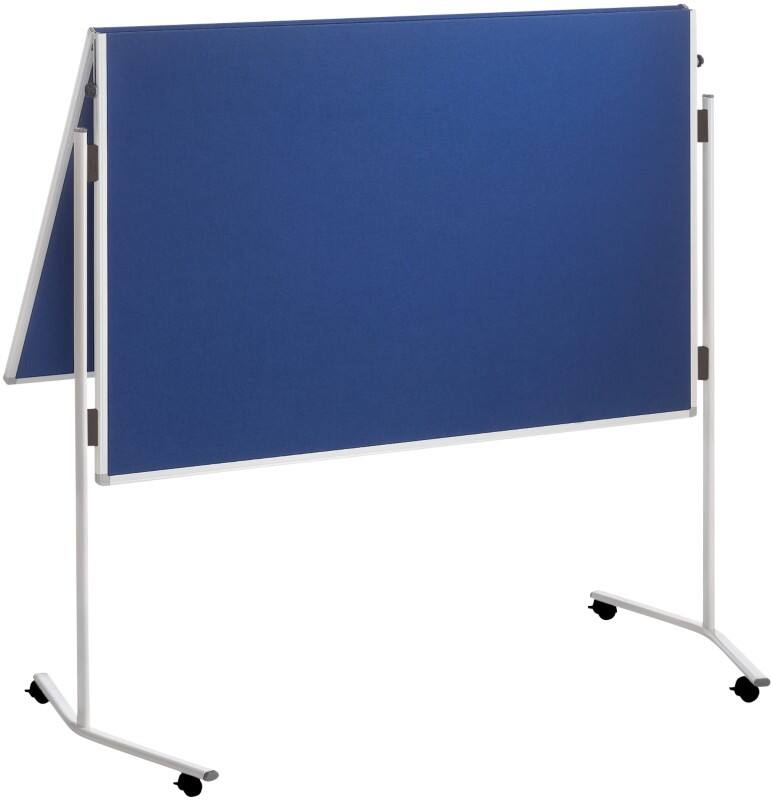 FRANKEN Premiumline Moderationstafel Nicht magnetisch Freistehend 1280 mm (B) x 1950 mm (H) Filz Blau