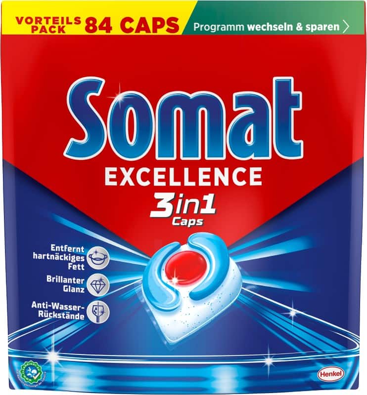 Somat Excellence 3 in -1 Spülmaschinentabs  1,52 kg 84 Stück