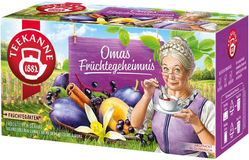 TEEKANNE Omas Früchtegeheimnis Teebeutel 20 Stück à 2 g