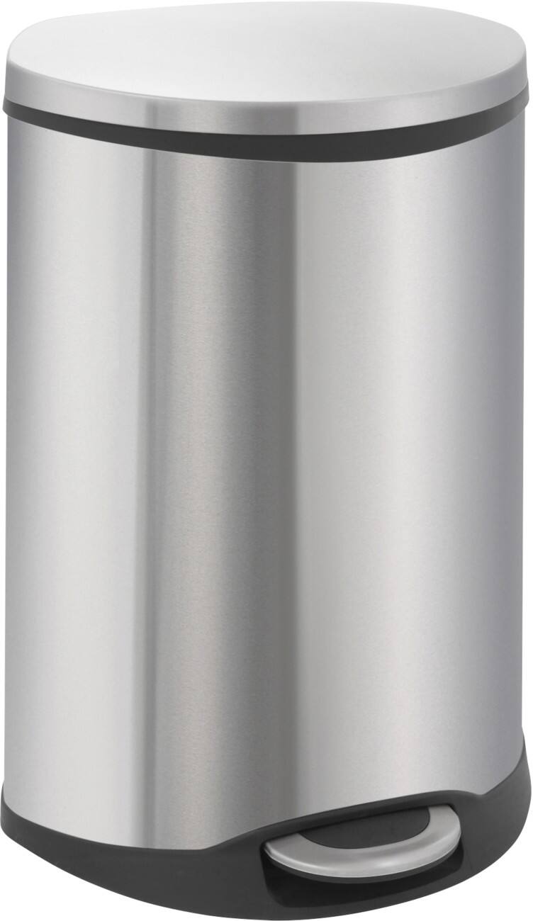 EKO Shell Treteimer 2 x 22 L Silber Kunststoff, Stahl