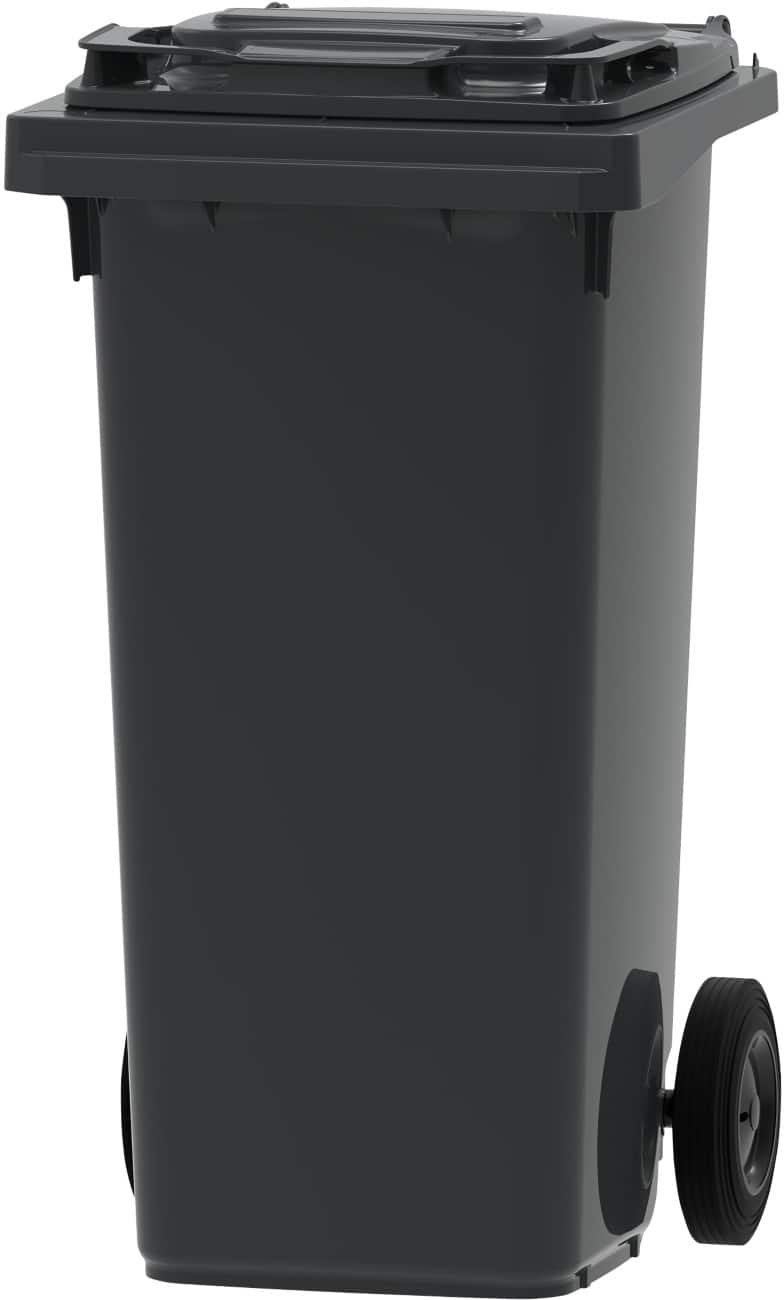 Mülltonne 120 L Grau Kunststoff