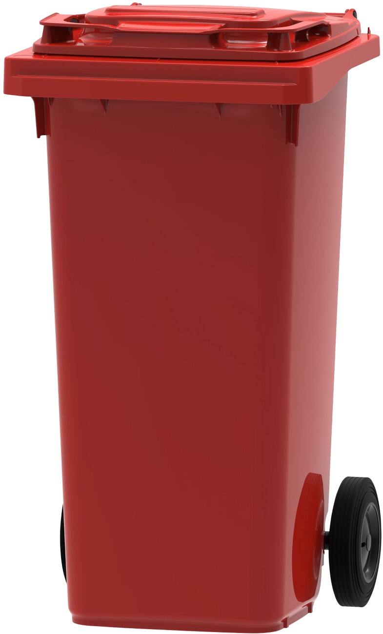 Mülltonne 120 L Rot Kunststoff