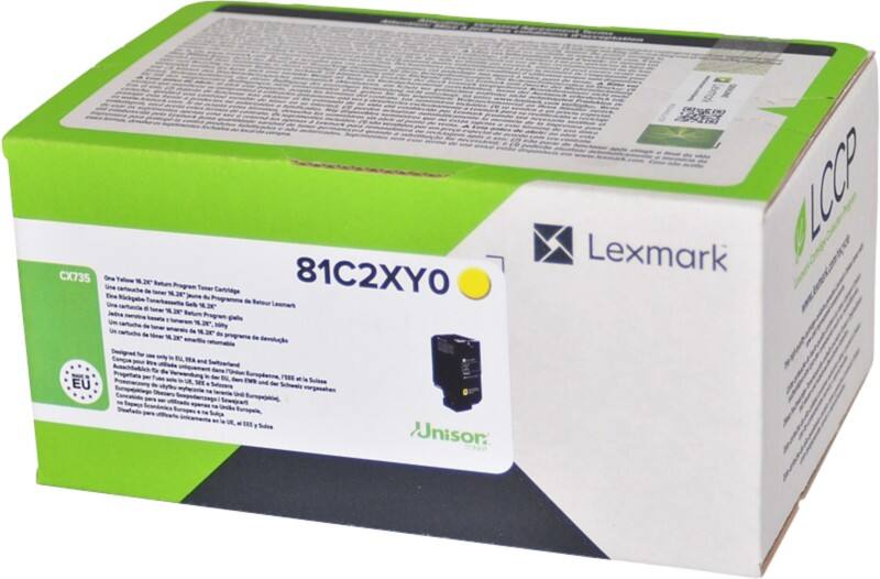 Lexmark Original Tonerkartusche 81C2XY0 Gelb
