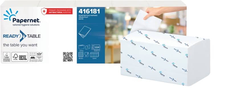 Papernet Ready Table Interfolded Quarter-Fold Servietten 224 Stück