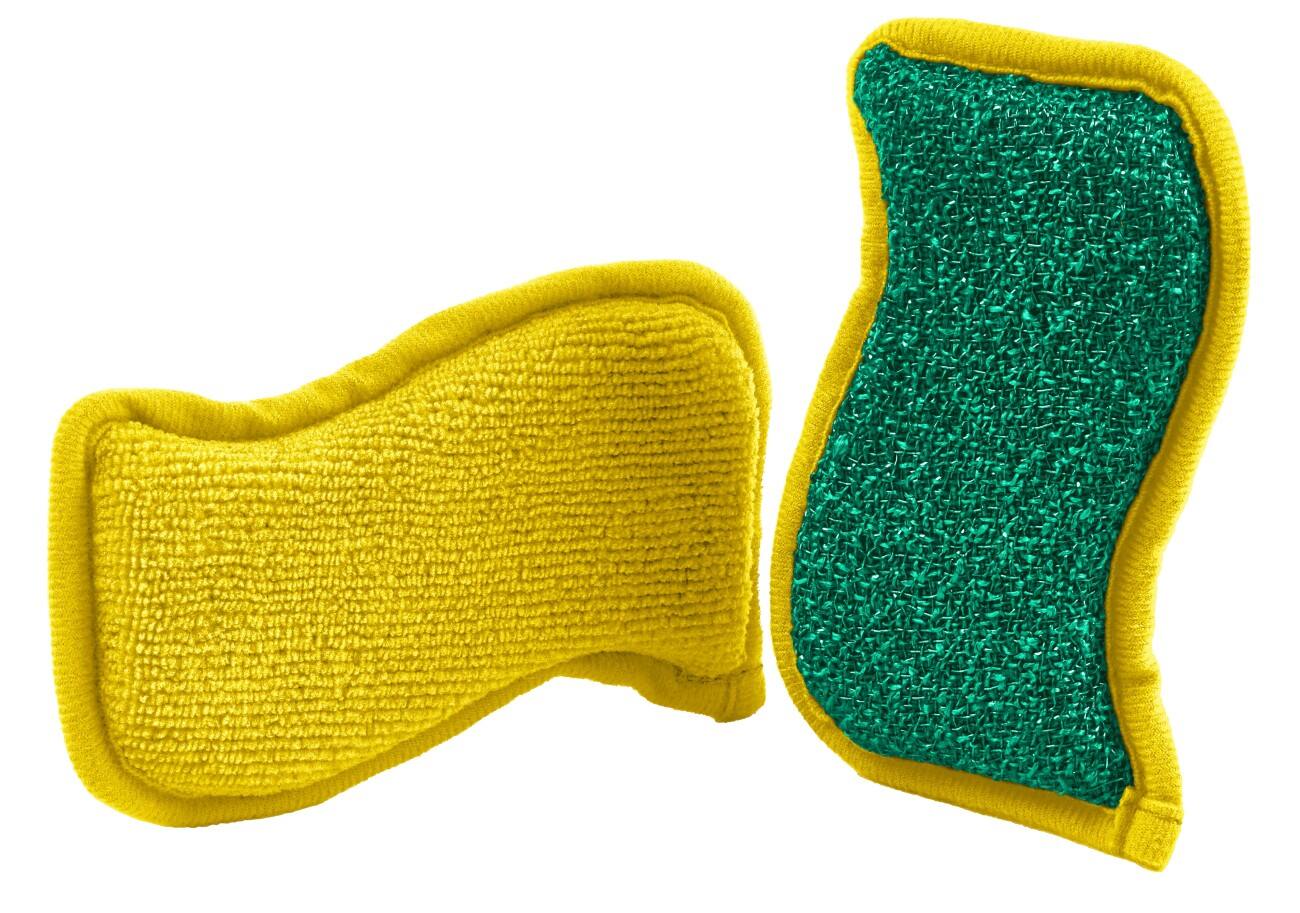 Spontex Flex & Wash Schwamm 9 x 5 x 16 cm Grün 2 Stück
