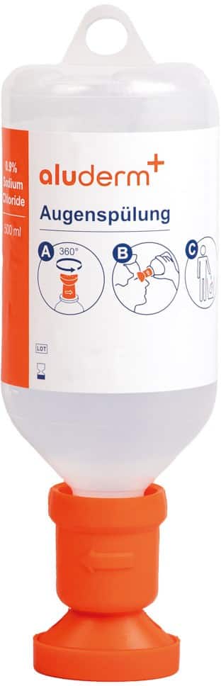 Aluderm Augenspülung 0.9% Sodium Chloride 500 ml