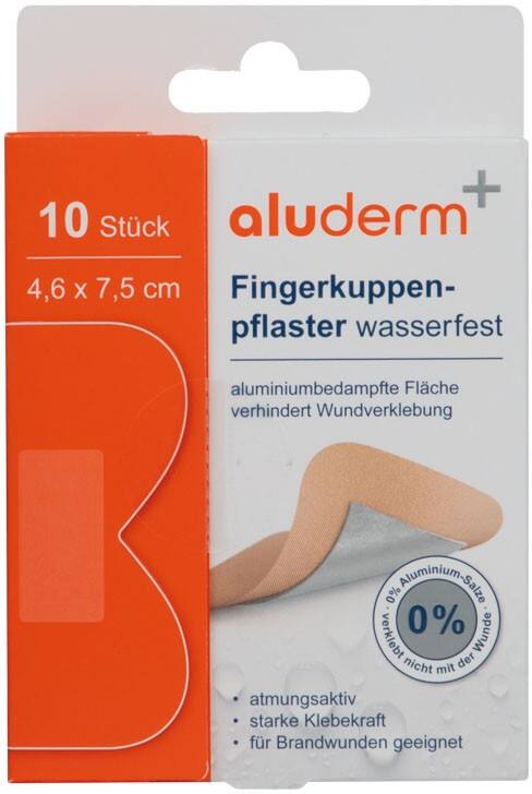 Aluderm Fingerkuppenpflaster wasserfest 10 Stück