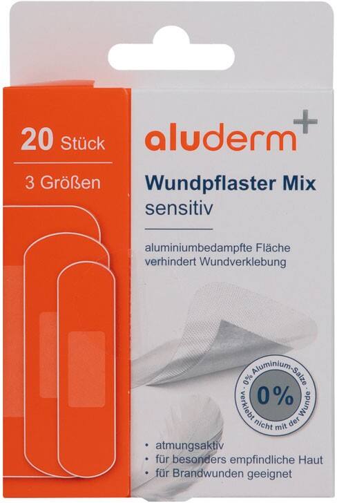 ALUDERM Mix Sensitiv Wundpflaster 20 Stück