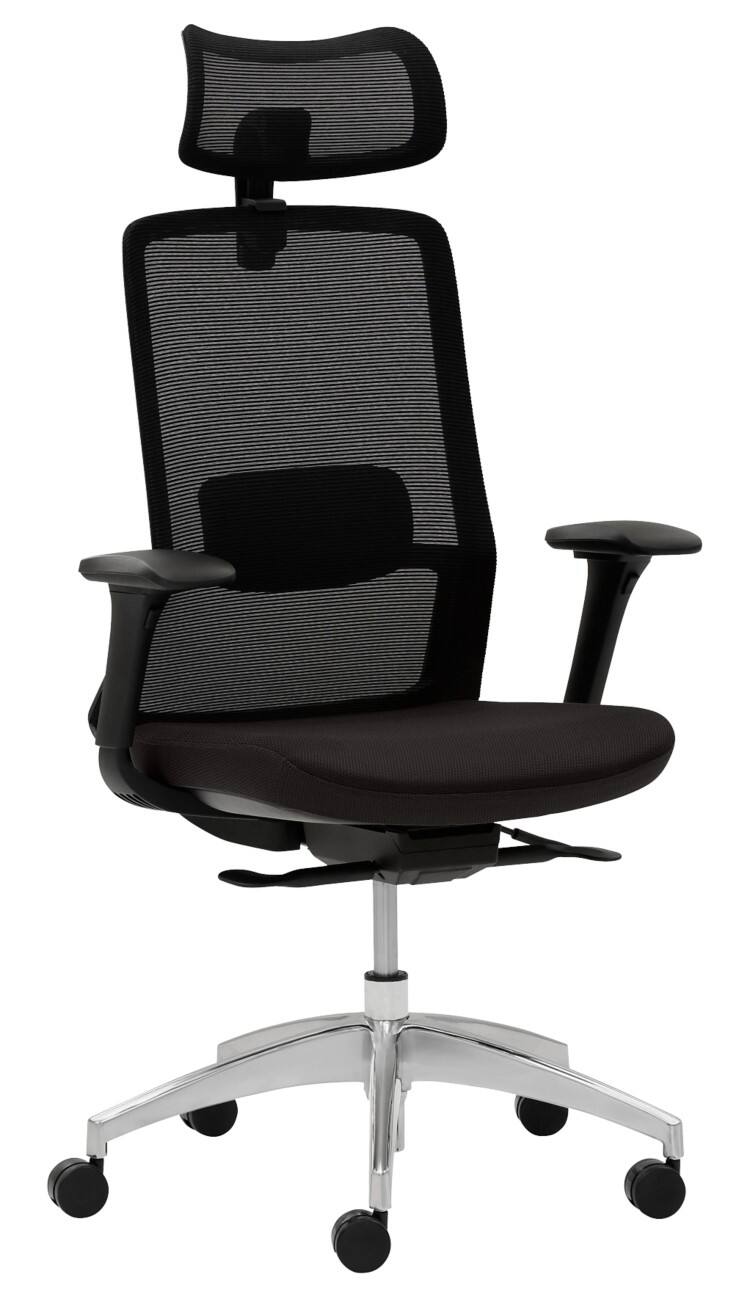 mayer sitzmöbel Drehstuhl Synchro Tilt mit 4D-Armlehnen Höhenverstellbar Schwarz max. 120 kg 2482 1250 x 690 x 670 mm